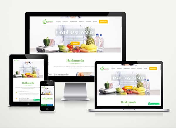 Diyetisyen Web Site Paketi Nutri v5.0